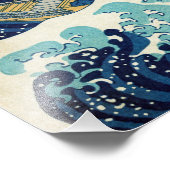 Katsushika Hokusai - Die große Welle vor Kanagawa Fotodruck (Ecke)