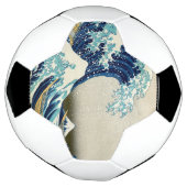 Katsushika Hokusai - Die große Welle vor Kanagawa Fußball (Gedreht)