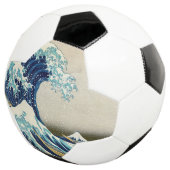 Katsushika Hokusai - Die große Welle vor Kanagawa Fußball (Dreiviertel)