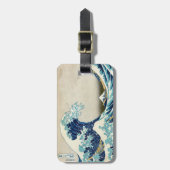 Katsushika Hokusai - Die große Welle vor Kanagawa Gepäckanhänger (Vorderseite vertikal)
