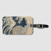 Katsushika Hokusai. Die große Welle vor Kanagawa Gepäckanhänger (Vorderseite (Horizontal))