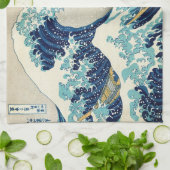 Katsushika Hokusai - Die große Welle vor Kanagawa Geschirrtuch (Gefaltet)