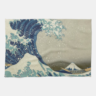 Katsushika Hokusai: Die große Welle vor Kanagawa Geschirrtuch