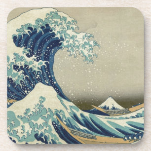 Katsushika Hokusai: Die große Welle vor Kanagawa Getränkeuntersetzer
