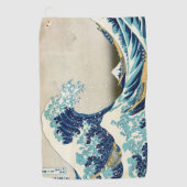 Katsushika Hokusai - Die große Welle vor Kanagawa Golfhandtuch (Vorderseite)