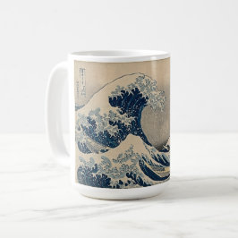 Katsushika Hokusai. Die große Welle vor Kanagawa Kaffeetasse