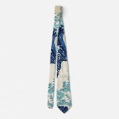 Katsushika Hokusai - Die große Welle vor Kanagawa Krawatte (Rückseite)