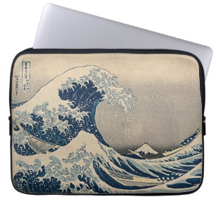 Katsushika Hokusai. Die große Welle vor Kanagawa Laptopschutzhülle