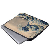 Katsushika Hokusai. Die große Welle vor Kanagawa Laptopschutzhülle (Vorne Knopf)