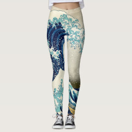 Katsushika Hokusai - Die große Welle vor Kanagawa Leggings