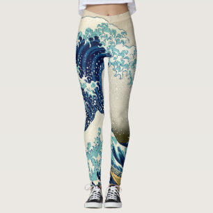 Katsushika Hokusai - Die große Welle vor Kanagawa Leggings