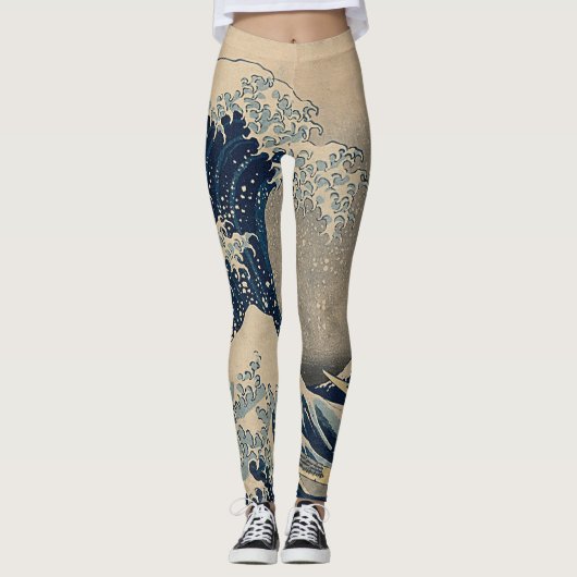 Katsushika Hokusai. Die große Welle vor Kanagawa Leggings (Vorderseite)