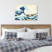 Katsushika Hokusai - Die große Welle vor Kanagawa Leinwanddruck (Insitu (Schlafzimmer))