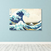 Katsushika Hokusai - Die große Welle vor Kanagawa Leinwanddruck (Insitu (Holzboden))
