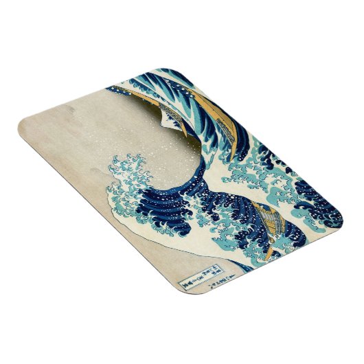 Katsushika Hokusai - Die große Welle vor Kanagawa Magnet (Rechte Seite)