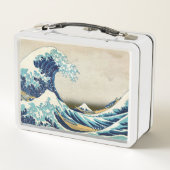 Katsushika Hokusai - Die große Welle vor Kanagawa Metall Brotdose (Rückseite)