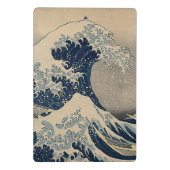 Katsushika Hokusai. Die große Welle vor Kanagawa Mini Klemmbrett (Rückseite)
