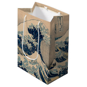 Katsushika Hokusai. Die große Welle vor Kanagawa Mittlere Geschenktüte