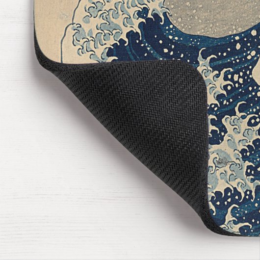 Katsushika Hokusai. Die große Welle vor Kanagawa Mousepad (Ecke)