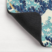 Katsushika Hokusai - Die große Welle vor Kanagawa Mousepad (Ecke)