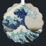 Katsushika Hokusai - Die große Welle vor Kanagawa Ornament Karte<br><div class="desc">The Great Wave off Kanagawa / The Wave - Katsushika Hokusai,  1829-1833</div>