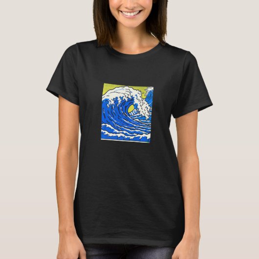 Katsushika Hokusai Die große Welle vor Kanagawa P T-Shirt (Vorderseite)