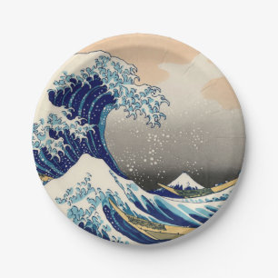 KATSUSHIKA HOKUSAI - Die große Welle vor Kanagawa Pappteller