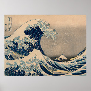 Katsushika Hokusai. Die große Welle vor Kanagawa Poster