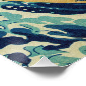 Katsushika Hokusai - Die große Welle vor Kanagawa Poster (Ecke)