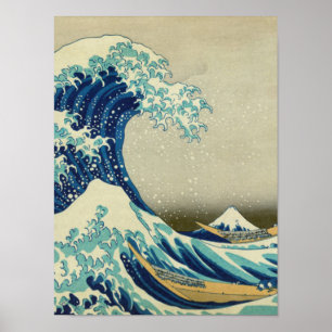 Katsushika Hokusai - Die große Welle vor Kanagawa Poster