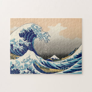 KATSUSHIKA HOKUSAI - Die große Welle vor Kanagawa Puzzle