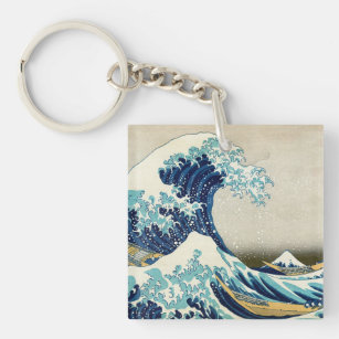 Katsushika Hokusai - Die große Welle vor Kanagawa Schlüsselanhänger