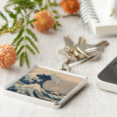 Katsushika Hokusai. Die große Welle vor Kanagawa Schlüsselanhänger (Seite)