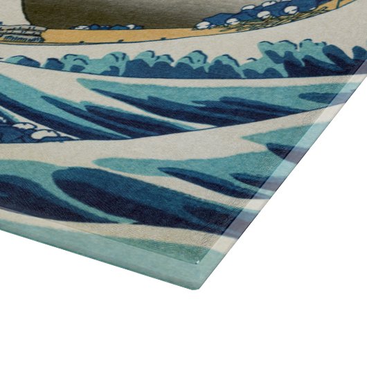 Katsushika Hokusai - Die große Welle vor Kanagawa Schneidebrett (Ecke)