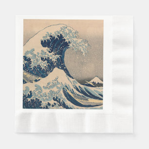 Katsushika Hokusai. Die große Welle vor Kanagawa Serviette