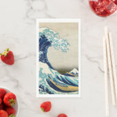 Katsushika Hokusai - Die große Welle vor Kanagawa Serviette (Beispiel)