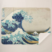 Katsushika Hokusai - Die große Welle vor Kanagawa Sherpadecke (Vorderseite (Horizontal))