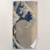 Katsushika Hokusai. Die große Welle vor Kanagawa Strandtuch (Vorderseite)