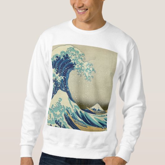 Katsushika Hokusai - Die große Welle vor Kanagawa Sweatshirt (Vorderseite)