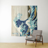 Katsushika Hokusai - Die große Welle vor Kanagawa Wandteppich (Beispiel)