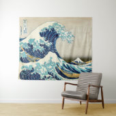 Katsushika Hokusai - Die große Welle vor Kanagawa Wandteppich (Beispiel (Horizontal))
