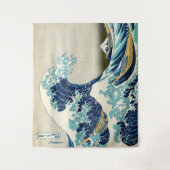 Katsushika Hokusai - Die große Welle vor Kanagawa Wandteppich (Vorderseite)