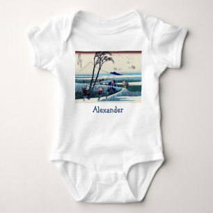 Katsushika Hokusai - Ejiri in der Provinz Suruga Baby Strampler