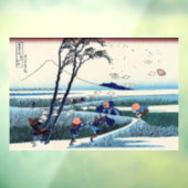 Katsushika Hokusai - Ejiri in der Provinz Suruga Fensteraufkleber (Blatt 3)