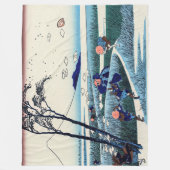 Katsushika Hokusai - Ejiri in der Provinz Suruga Fleecedecke (Vorderseite)