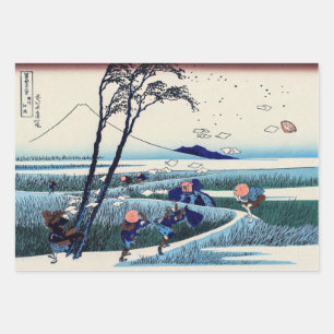 Katsushika Hokusai - Ejiri in der Provinz Suruga Geschenkpapier Set
