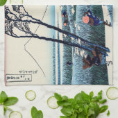 Katsushika Hokusai - Ejiri in der Provinz Suruga Geschirrtuch (Gefaltet)