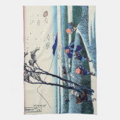 Katsushika Hokusai - Ejiri in der Provinz Suruga Geschirrtuch (Vertikal)