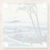 Katsushika Hokusai - Ejiri in der Provinz Suruga Glasuntersetzer (Rückseite)