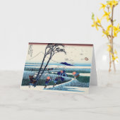 Katsushika Hokusai - Ejiri in der Provinz Suruga Karte (Gelbe Blume)